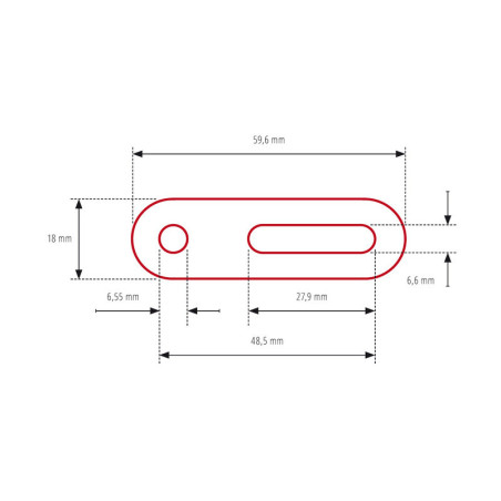 Adaptador HIGHSIDER pro universal para retrovisor de carenado - corto