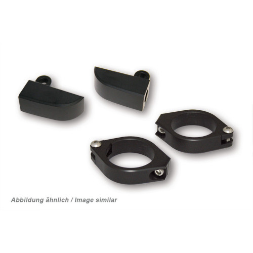 Soportes de intermitente M8 HIGHSIDER pro - para 42-43 mm - negro - par