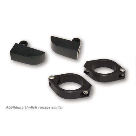 Soportes de intermitente M8 HIGHSIDER pro - para 42-43 mm - negro - par