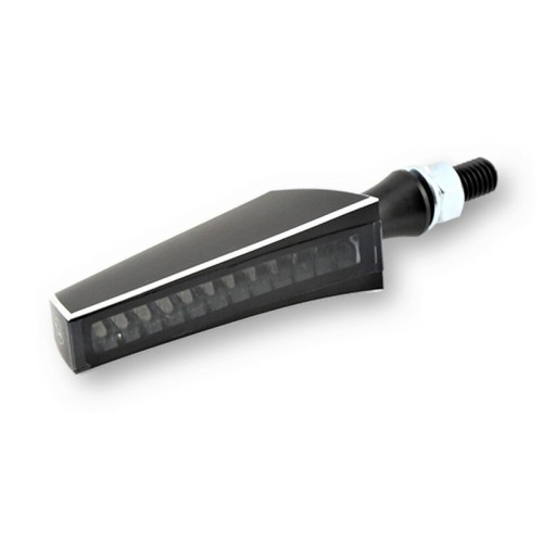 Intermitente LED HIGHSIDER pro Pen Head - homologado E - negro/ahumado - Pareja