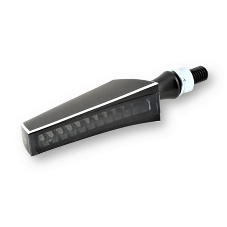 Intermitente LED HIGHSIDER pro Pen Head - homologado E - negro/ahumado - Pareja