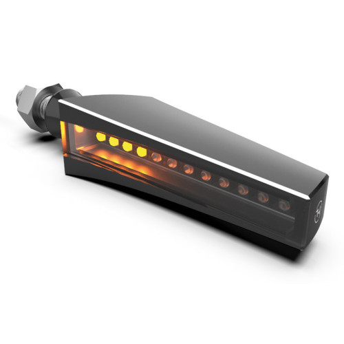 Intermitente LED HIGHSIDER pro Pen Head - homologado E - negro/ahumado - Pareja