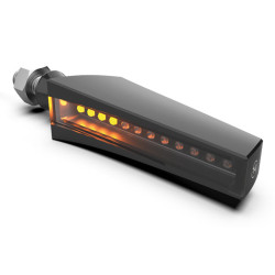 Intermitente secuencial LED HIGHSIDER pro STS 1 - homologado E - negro/ahumado - par 2