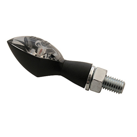Intermitente LED HIGHSIDER pro Pen Head - homologado E - negro/ahumado - par