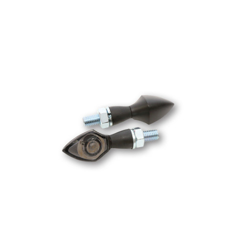 Intermitente LED HIGHSIDER pro Pen Head - homologado E - negro/ahumado - par