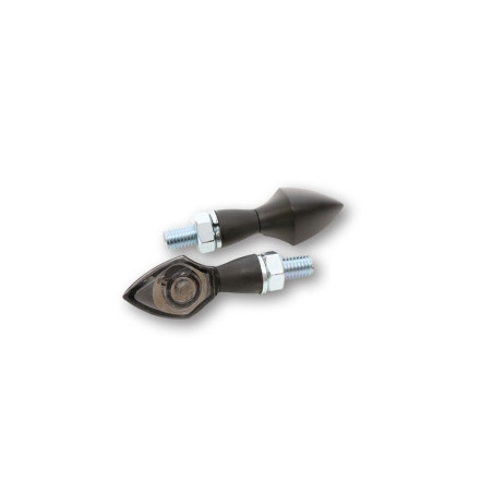 Intermitente LED HIGHSIDER pro Pen Head - homologado E - negro/ahumado - par