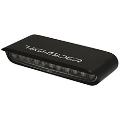 Intermitente LED HIGHSIDER pro Stripe - homologado E - negro/traslúcido - par