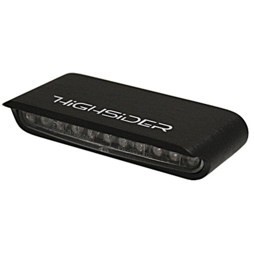 Intermitente LED HIGHSIDER pro Stripe - homologado E - negro/traslúcido - par