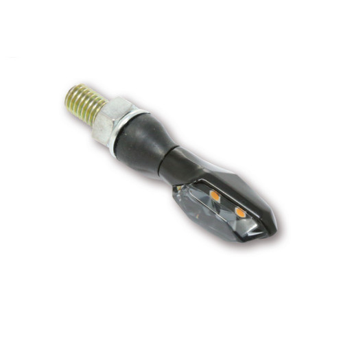 Intermitente LED HIGHSIDER pro Blaze - homologado E - negro/traslúcido - Pareja