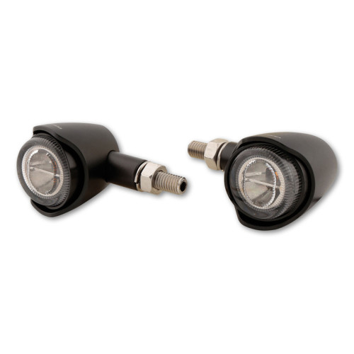 Intermitente LED HIGHSIDER pro Akron-X - homologado E - negro/ahumado - par
