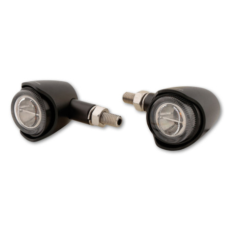 Intermitente LED HIGHSIDER pro Akron-X - homologado E - negro/ahumado - par