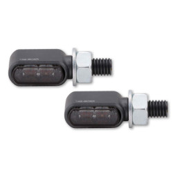 Intermitente LED HIGHSIDER pro Akron-X - homologado E - negro/ahumado - Pareja