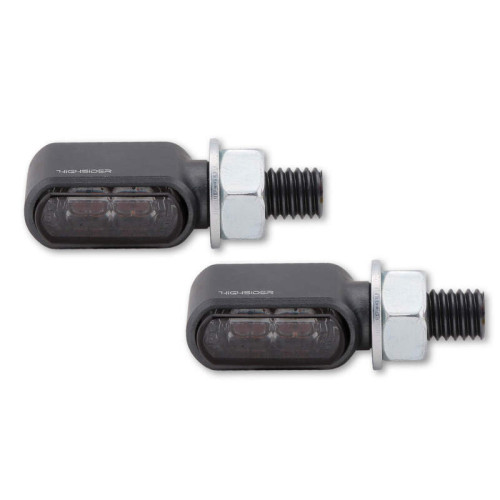 Intermitente LED HIGHSIDER pro Akron-X - homologado E - negro/ahumado - Pareja