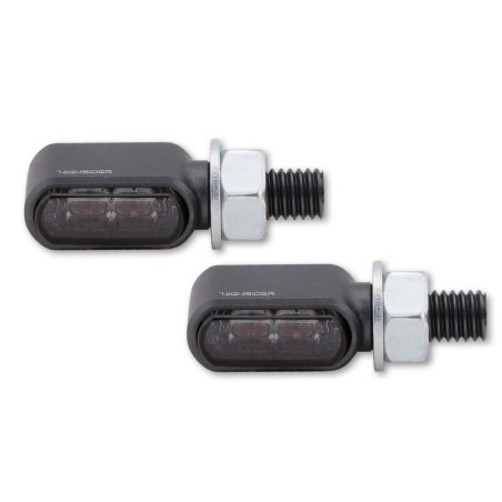 Intermitente LED HIGHSIDER pro Akron-X - homologado E - negro/ahumado - Pareja
