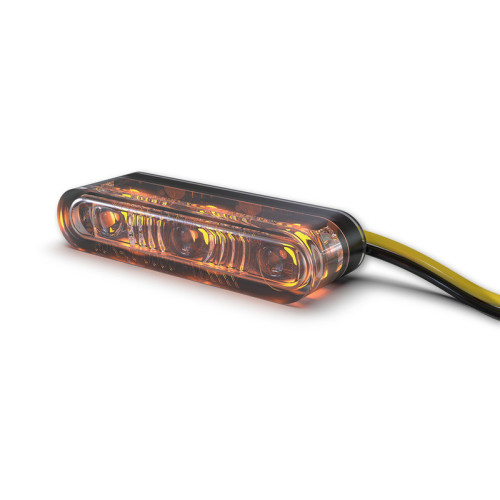 Intermitente LED HIGHSIDER pro Sonic-X2 - homologado E - cromado/traslúcido - Pareja