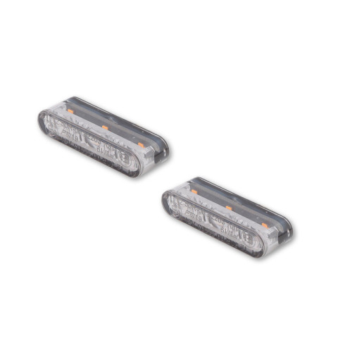 Intermitente LED HIGHSIDER pro Sonic-X2 - homologado E - cromado/traslúcido - Pareja