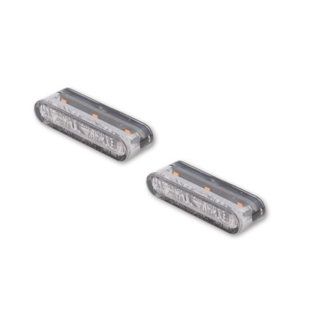 Intermitente LED HIGHSIDER pro Sonic-X2 - homologado E - cromado/traslúcido - Pareja