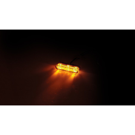 Intermitente LED HIGHSIDER pro Enterprise - mecanizado CNC - homologado E - negro/ahumado - Pareja
