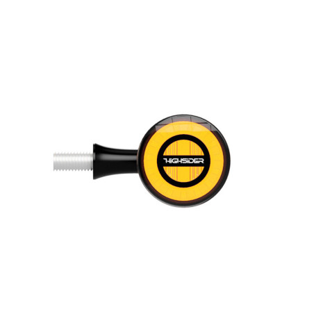 Intermitente LED HIGHSIDER pro Rocket Bullet - homologado E - negro/ahumado - par