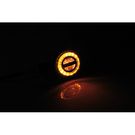 Intermitente LED HIGHSIDER pro Rocket Bullet - homologado E - negro/ahumado - par