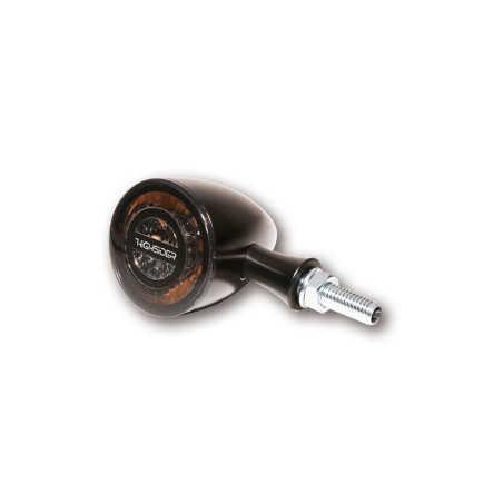 Intermitente LED HIGHSIDER pro Rocket Bullet - homologado E - negro/ahumado - par