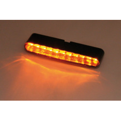 Intermitente/luz de posición LED HIGHSIDER pro Little Bronx - 2en1 - mecanizado CNC - homologado E - plata/ahumado - Pareja
