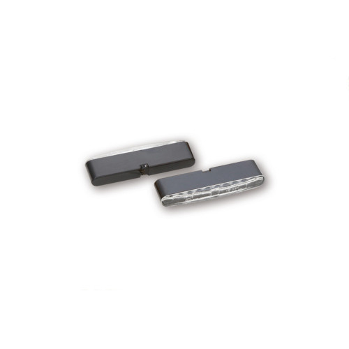Piloto trasero/intermitente LED HIGHSIDER pro Little Bronx - oro/ahumado - Pareja