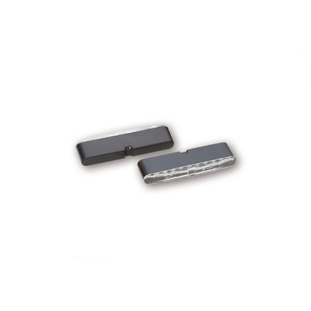 Piloto trasero/intermitente LED HIGHSIDER pro Little Bronx - oro/ahumado - Pareja