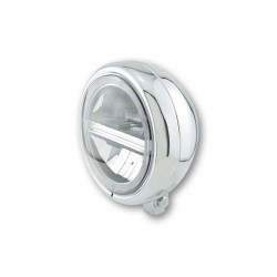 Faro delantero LED HIGHSIDER pro Pecos Type 6 - 5 3/4 inch - cromado - 1 pieza