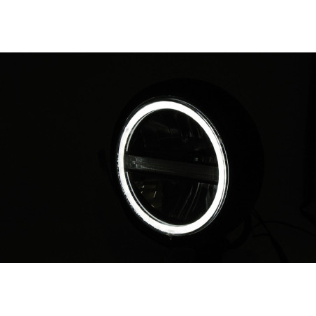 Faro delantero LED HIGHSIDER pro Pecos Type 6 - 5 3/4 inch - cromado - 1 pieza
