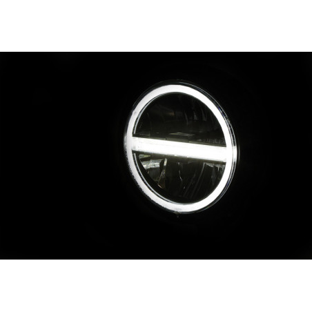 Faro delantero LED HIGHSIDER pro Pecos Type 6 - 5 3/4 inch - cromado - 1 pieza