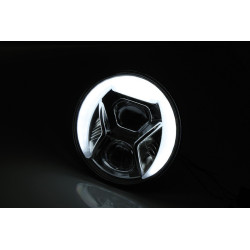 Óptica de faro delantero LED HIGHSIDER pro Type 8 - 7 inch - negro - 1 pieza 2