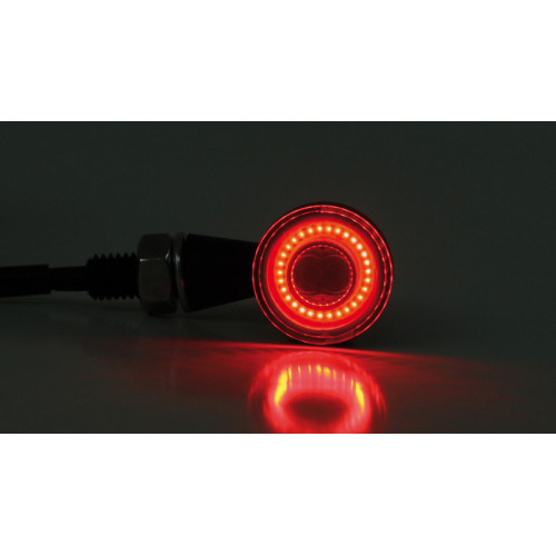 Piloto trasero/intermitente LED HIGHSIDER pro Apollo Classic - negro/ahumado - par