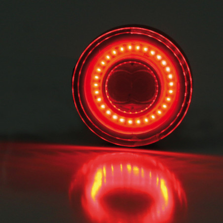 Piloto trasero/intermitente LED HIGHSIDER pro Apollo Classic - negro/ahumado - par
