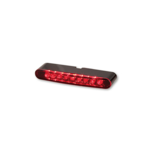 Piloto trasero LED HIGHSIDER pro Stripe - negro/rojo - 1 pieza