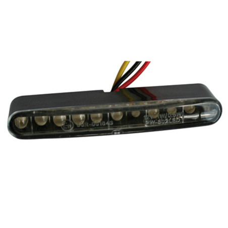 Piloto trasero LED HIGHSIDER pro Stripe - negro/traslúcido - 1 pieza