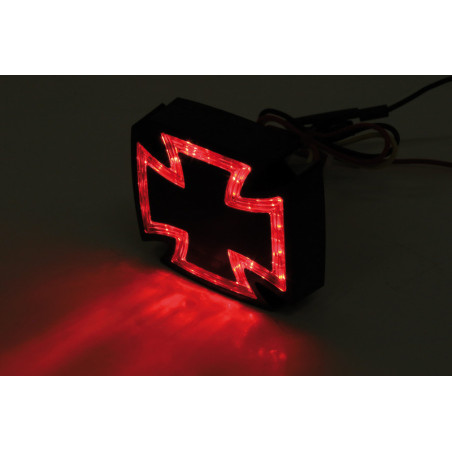 Piloto trasero LED HIGHSIDER pro Gothic - negro/traslúcido - 1 pieza