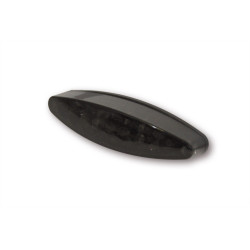 Piloto trasero LED HIGHSIDER pro Little Number1 - con luz de matrícula - negro/ahumado - 1 pieza