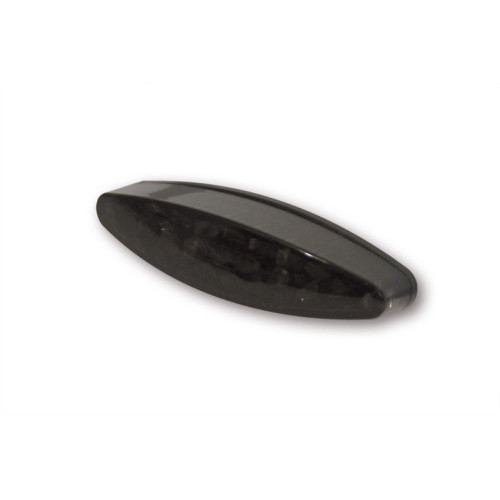 Piloto trasero LED HIGHSIDER pro Little Number1 - con luz de matrícula - negro/ahumado - 1 pieza