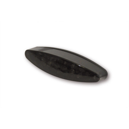 Piloto trasero LED HIGHSIDER pro Little Number1 - con luz de matrícula - negro/ahumado - 1 pieza
