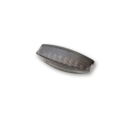 Piloto trasero LED HIGHSIDER pro Little Number1 - con luz de matrícula - negro/ahumado - 1 pieza