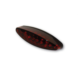 Piloto trasero LED HIGHSIDER pro Little Number1 - negro/rojo - con luz de matrícula - 1 pieza