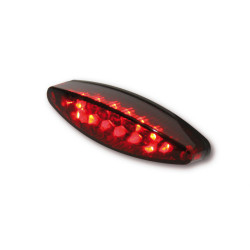 Piloto trasero LED HIGHSIDER pro Little Number1 - negro/rojo - con luz de matrícula - 1 pieza 2