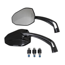 Retrovisor de manillar HIGHSIDER pro Victory – negro – pareja