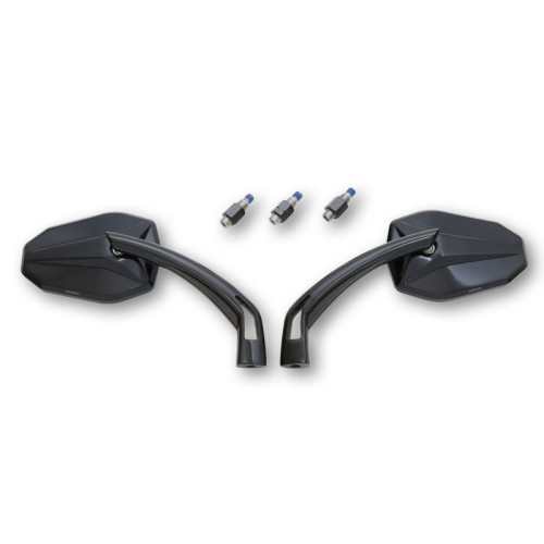 Retrovisor de manillar HIGHSIDER pro Victory – negro – pareja