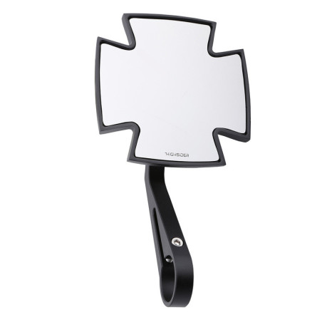 Retrovisor contrapeso de manillar HIGHSIDER pro Iron Cross - negro