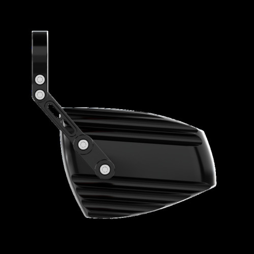 Retrovisor contrapeso de manillar HIGHSIDER pro Wave - negro/rojo