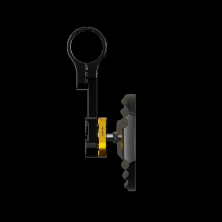 Retrovisor contrapeso de manillar HIGHSIDER pro Wave - negro/oro