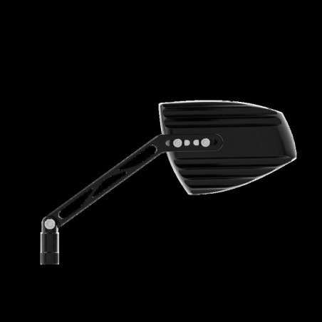 Retrovisor de manillar HIGHSIDER pro Wave - negro/negro