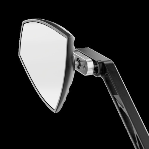 Retrovisor de manillar HIGHSIDER pro Wave - negro/plata